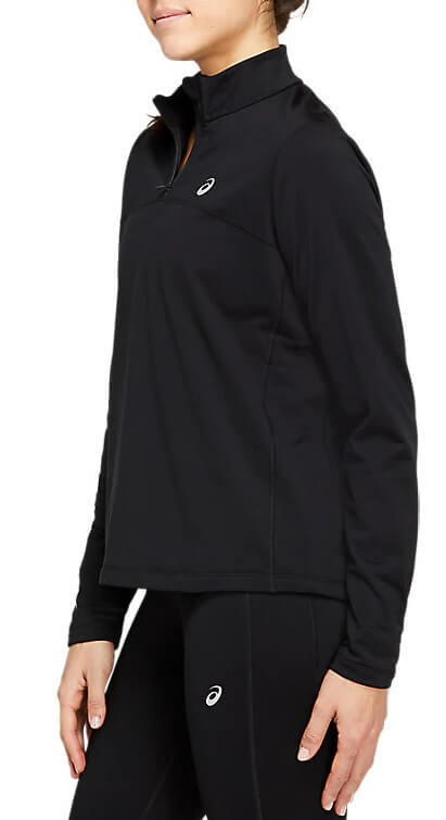 Asics Katakana Winter 1/2 Zip рубашка беговая женская черная - 3