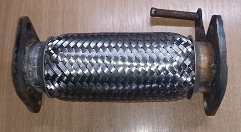 ГОФРА ГЛУШИТЕЛЯ LANOS, SENS 1,4 С ФЛЯНЦАМИ