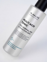 M.Aklive Multi Acid Tonic for Normal, Dry and Sensitive Skin Мультикислотный тоник для нормальной, сухой и чувствительной кожи, 200 мл.