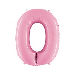 Шар Г 40''/102 см, Цифра Розовый (Pink) 