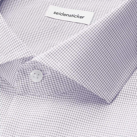 Сорочка мужская Seidensticker Regular Fit 01.845334-16 в синюю микроклеточку