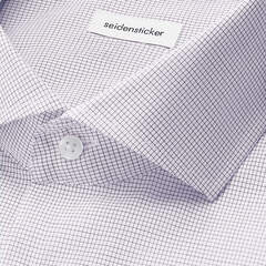 Сорочка мужская Seidensticker Regular Fit 01.845334-16 в синюю микроклеточку