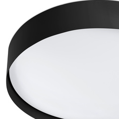 Потолочный светильник Vuk черный LED 40W 2700K