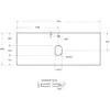 BelBagno KEP-120-CEM Столешница из керамогранита 1216x468 Cemento