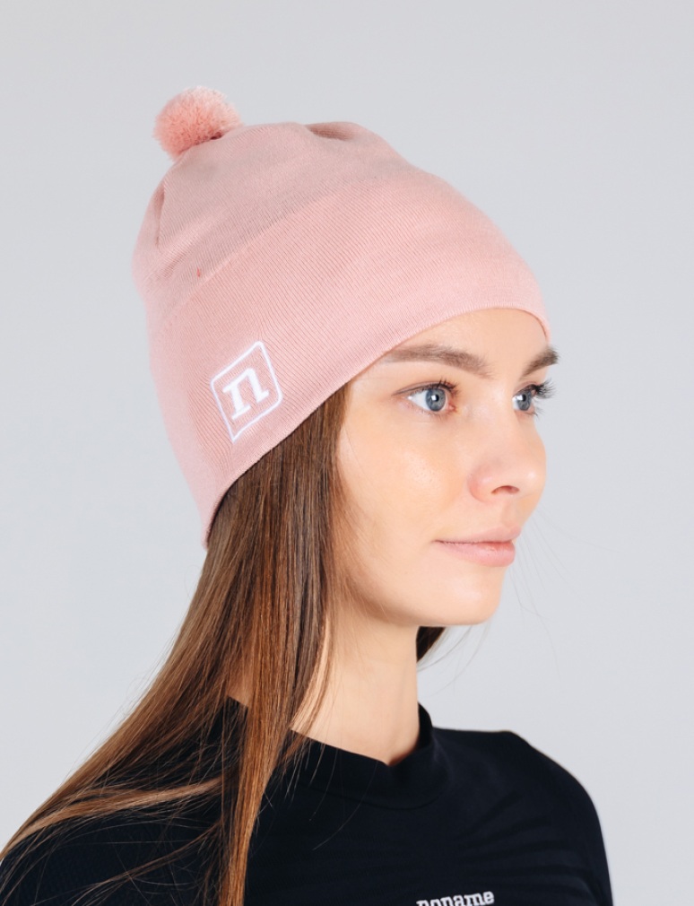 Лыжная шапка с помпоном Noname XC Knit rose - 3