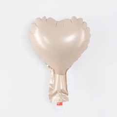 Шар К 5''/13 см, Мини-сердце, Карамель, 5 шт.