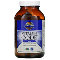 Garden of Life, Vitamin Code, для мужчин, 240 вегетарианских капсул