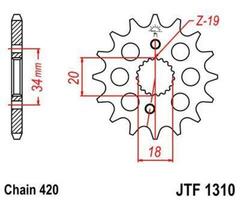 Звезда ведущая JTF1310 15SC
