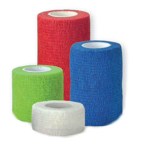 SMI FLEX-BANDAGE бинт самофиксирующийся голубой с улыбками 10,5 см.х 4,5 м