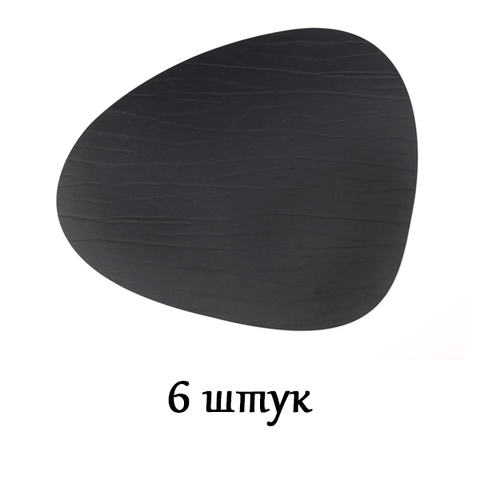 Комплект из 6 подстановочных салфеток 37x44 см LindDNA Buffalo black 98890