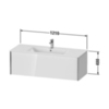 Duravit XViu XV40280B122 Тумба подвесная 400x1210x480мм, для раковины #233612, 1 ящик, цвет: белый глянцевый/champagne matt