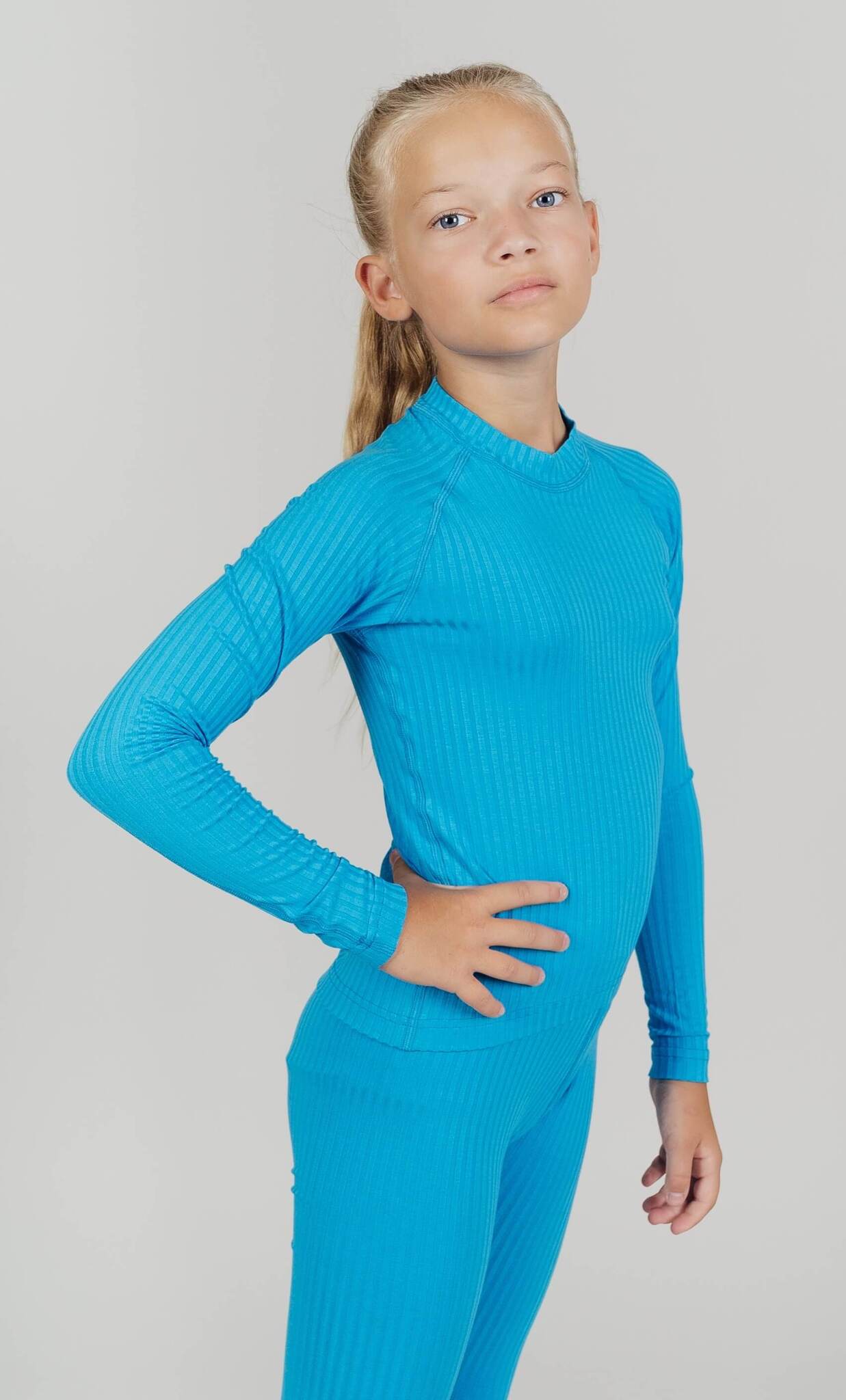 Детский комплект термобелья Nordski Jr Active Pro light blue - 3