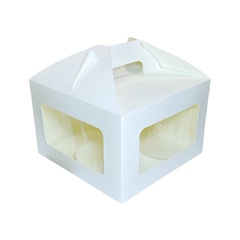 Упаковка с ручками ForGenika JUMPL II Window White 180*180*120 мм ST (25 шт./уп., 150 шт./кор.)