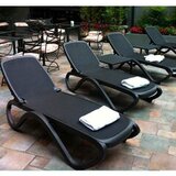 Шезлонг пластиковый Nardi Omega anthracite