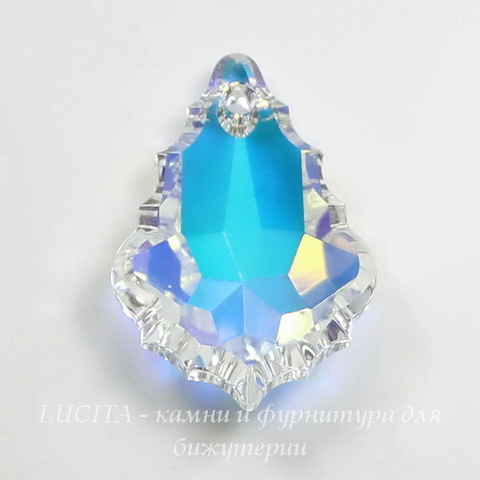 6090 Подвеска Сваровски Baroque Crystal AB (22х15 мм)