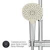 Am.Pm F0770A100 Spirit V2.0 душ.система. набор: верхн.душ d 250 мм. ручн.душ 3 ф-ции d 120 мм. переключате
