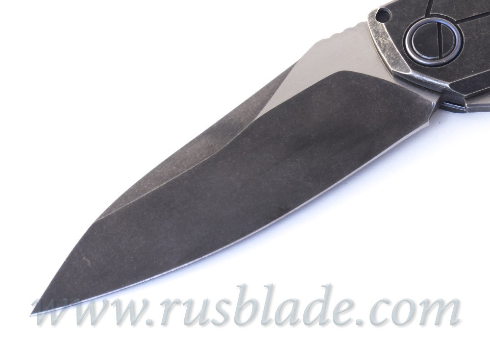CKF T14B (new T90) knife - Alexey Konygin, M390, Copper, Ti, Sale Card - фотография 