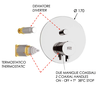 Remer Minimal Thermo NT09KBNO Смеситель для ванны/душа термостат на 2 потока скрытый монтаж (заказывать совместно с rrbox), цвет: черный матовый