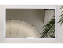 Eqloo Aura Зеркало, подвесное, с подсветкой 120 см, белый фото