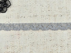 Тесьма вязаная С3749Г14 рис. 1501016, ш. 1,5 см, серый