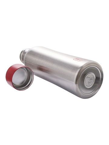 Термос Bugatti B Bottle Twin steel with red lid steel BBT-SS500I3