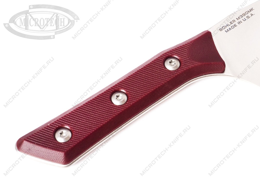 Нож Microtech Kitchen Santoku G-10 3200-10MR Merlot