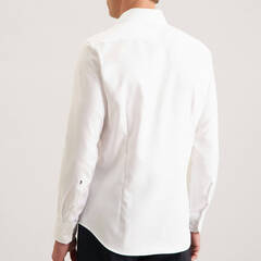 Сорочка мужская Seidensticker Slim Fit 01.653690-01 из твила белая