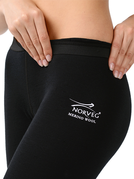 NORVEG SOFT женский комплект из шерсти мериноса черный - 6