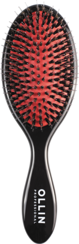 Щётка массажная Elegant 11 рядов, комбинированная щетина, средняя OLLIN Professional