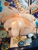 Лампа настольная The Feather Table Lamp серебро