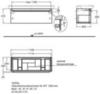 Geberit myDay 824131000 Тумба под двойную раковину