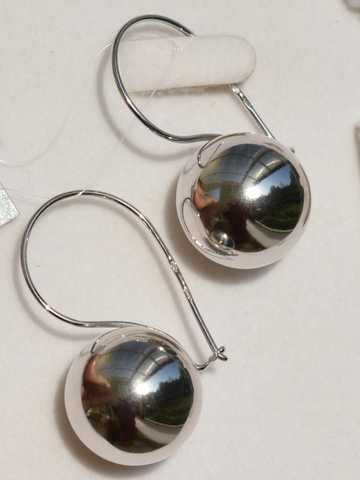 Шары 1,7 (серьги из серебра)