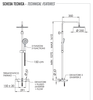 Remer Elegance EQ34A8MPUFM25NO Душевая система термостатическая, цвет: черный матовый