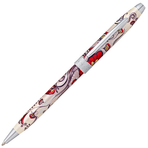 Ручка шариковая Cross Century II Botanica, Red Hummingbird Vine (AT0642-3)