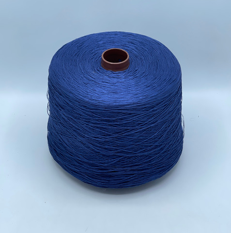 Бобинная пряжа, Frescolino, 500м, 100%Лен, Синий, 39984