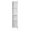 BelBagno UNO-1600-1A-SC-BO Шкаф подвесной с фрезерованной ручкой с торца фасада, одной распашн. дверц. доводчик., дв. полки, ун.,330x300x1600,Bianco Opaco