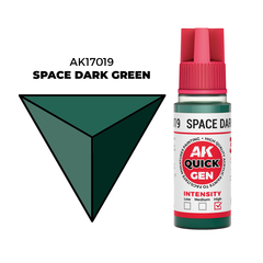 AK Interactive Space Dark Green Quick Gen - контрастная акриловая краска, 18 мл