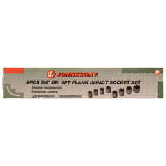 Jonnesway S03A6108S Набор головок торцевых ударных 3/4