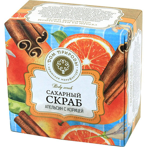 Сахарный скраб Апельсин с корицей - 4