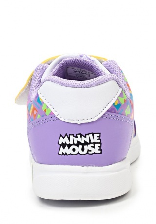 Кроссовки Минни Маус (Minnie Mouse) на липучке для девочек, цвет сиреневый