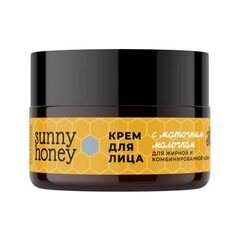 Крем для лица «С маточным молочком для жирной и комбинированной кожи» Sunny Honey ТМ Мануфактура Дом Природы