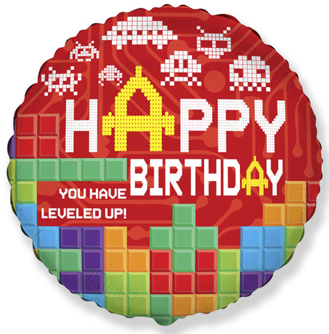 Круг Happy Birthday Leveled up