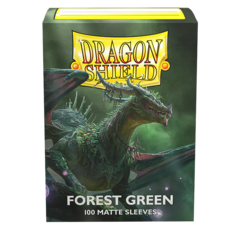 Dragon Shield - протекторы Matte Forest Green 100 штук