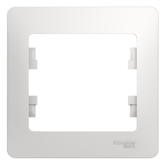 Schneider Electric Glossa Белый Рамка 1-местная IP20 скрытая установка GSL000101