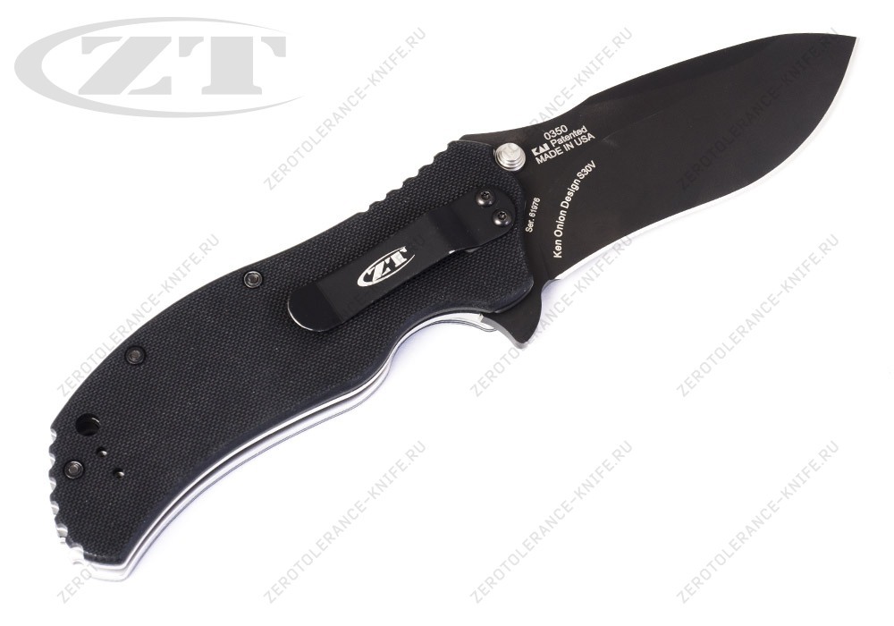 Нож Zero Tolerance 0350BG Black Gray Onion - фотография 