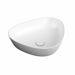 VitrA Plural 7812B401-0016 Треугольная раковина-чаша низкая, 47 cm, матовый белый фото