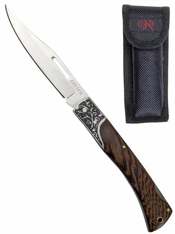 Нож туристический Pirat Ангара B622, сталь 40Х13, коричневый, рукоять дерево