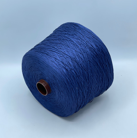 Бобинная пряжа, Frescolino, 500м, 100%Лен, Синий, 39984
