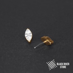 1K Marquise Crystal PVD Yellow Б/Р