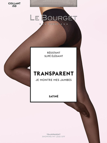 Колготки 1KJ1 Transparent Satine 15 Resistant Slipe Le Bourget